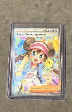 Pack Fresh Rosa’s Encouragement SIR 123/088 Pokemon Perfect Order Card Pikachu - Image 1