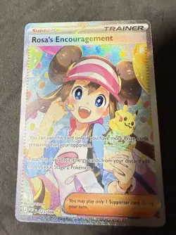 Pack Fresh Rosa’s Encouragement SIR 123/088 Pokemon Perfect Order Card Pikachu - Image 3