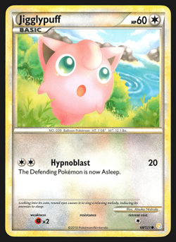Jigglypuff 68/123 HeartGold SoulSilver Pokemon Card MP - Image 1