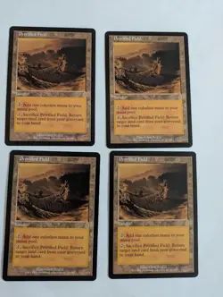 4 Petrified Field Odyssey MTG NM Free shipping with tracking - Image 1