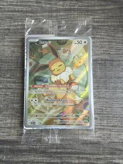 Eevee Pokemon Prismatic Evolutions Promo SVP 173 Sealed With Dividers New. - Image 1