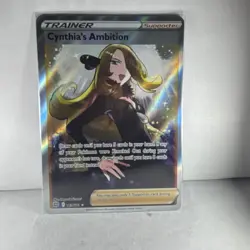 Pokemon TCG Cynthia's Ambition Full Art Ultra Rare Holo 169/172 Swsh09 English - Image 1