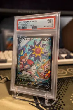 Pokemon 2022 Astral Radiance Starmie V TG13 Full Art Holo Ultra Rare PSA 9 - Image 1