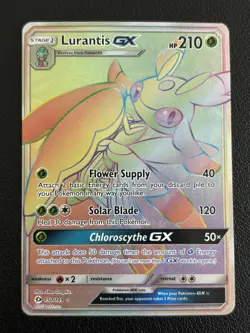 Lurantis GX TCG Sun & Moon Rainbow Rare Holo Secret Rare Pokemon TCG - NM - Image 1
