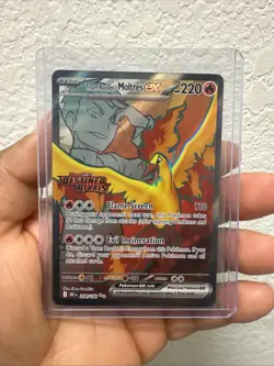 Pokemon TCG - Team Rocket's Moltres ex - 208/182 (Destined Rivals Stamp) - Image 1