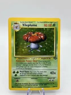 Vileplume 15/64 Holo Rare Jungle Pokemon Unlimited Holo NM 1999 - Image 1