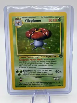Vileplume 15/64 Holo Rare Jungle Pokemon Unlimited Holo NM 1999 - Image 2