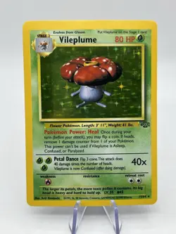Vileplume 15/64 Holo Rare Jungle Pokemon Unlimited Holo NM 1999 - Image 3