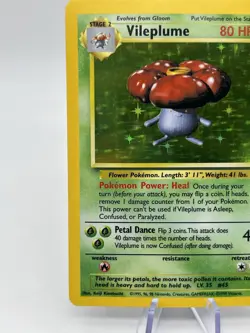 Vileplume 15/64 Holo Rare Jungle Pokemon Unlimited Holo NM 1999 - Image 4