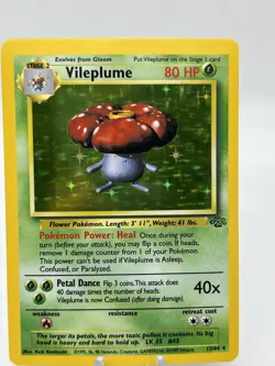 Vileplume 15/64 Holo Rare Jungle Pokemon Unlimited Holo NM 1999 - Image 5