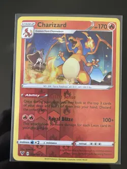 Pokemon Charizard Vivid Voltage 025/185 Rare Stage 2 Reverse Holo 170 HP Eng - Image 1
