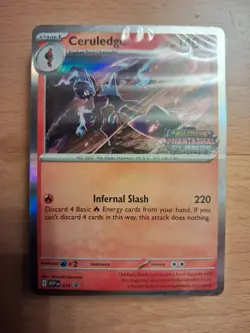 Pokemon Ceruledge Build & Battle Sealed Deck Phantasmal Flames Promo Stamped New - Image 1