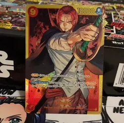 Bandai Shanks OP01-120 Secret Rare Foil Romance Dawn Rush 10000 Power 9 Cost - Image 1