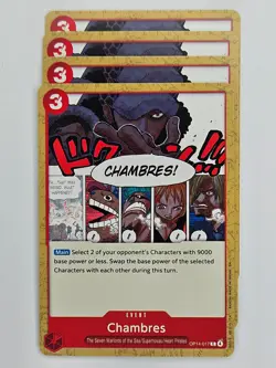 One Piece - 4x OP14-017 Chambres - Common - Image 1