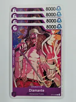 One Piece - 4x OP14-066 Diamante - Common - Image 1