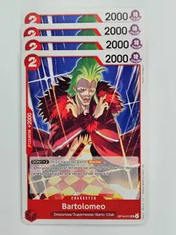 One Piece - 4x OP14-011 Bartolomeo - Uncommon - Image 1
