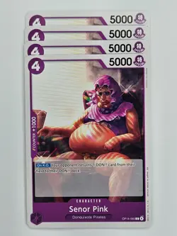 One Piece - 4x OP14-065 Senor Pink - Common - Image 1