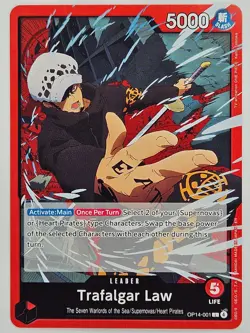 One Piece - OP14-001 Trafalgar Law - Leader - Image 1