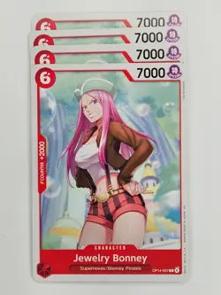 One Piece - 4x OP14-007 Jewelry Bonney - Common - Image 1