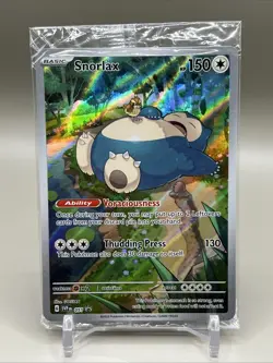 Pokemon TCG Snorlax 051 SV Scarlet & Violet 151 Promo Card Sealed - Image 1