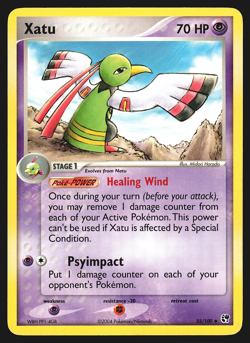 Xatu 55/100 EX Sandstorm Pokemon Card EXC - Image 1