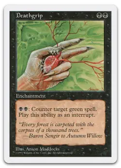 Deathgrip (NM) Fifth Edition 5ED Magic MTG - Image 1
