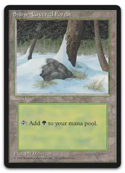 Snow-Covered Forest #347 (NM) Ice Age ICE Magic MTG - Image 1