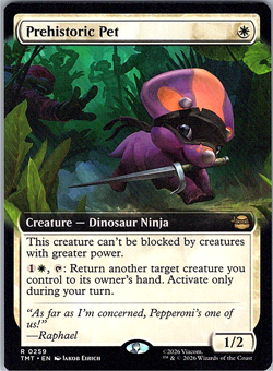 MTG TMT Prehistoric Pet (Extended Art) Regular NM - Image 1