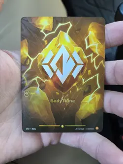 Body Rune (Alternate Art) [SFD - R04a] - NM [Foil] TCG Riftbound - Image 1