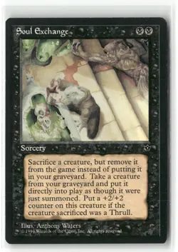 Soul Exchange Fallen Empires Magic: The Gathering Uncommon Lightly Played - Image 1