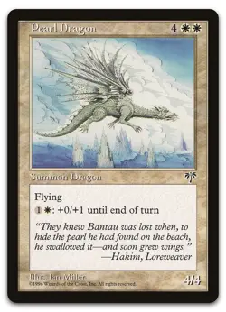 Pearl Dragon (NM) Mirage MIR Magic MTG - Image 1