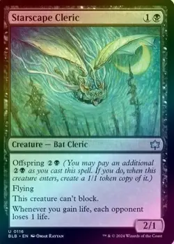 Starscape Cleric - 0116 Uncommon Foil NM (MTG: Bloomburrow) - Image 1