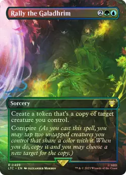 Magic The Gathering MTG RALLY THE GALADHRIM FOIL The Lord of the Rings NM - Image 1