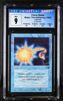 FORCE SPIKE Legends C CGC 9 MTG [Nostalgium] - Image 1