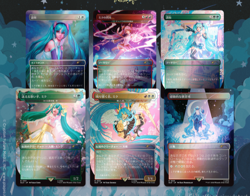 Hatsune Miku: Sakura Superstar Secret Lair Drop JP Japanese Rainbow Foil | MTG - Image 1