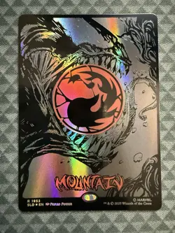 MTG Mountain #1953 Raised Foil Rare Secret Lair Drop Series (SLD) - Image 2