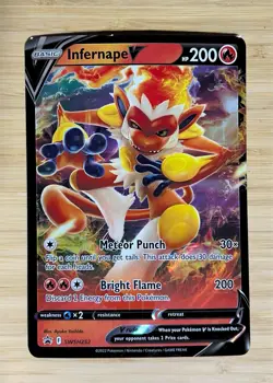 Pokemon Card TCG SWSH Promo JUMBO / OVERSIZED Infernape V SWSH252 NM - Image 1
