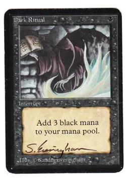 [SC] ya47 Mtg Alpha Dark Ritual English Sign Part 2 - Image 1