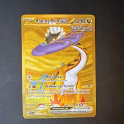 Pokemon Raging Bolt ex SV05: Temporal Forces 218/162 240 HP Hyper Rare Holo - Image 1