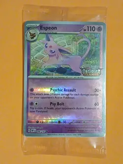 SEALED Pokemon Scarlet & Violet Espeon 086/197 Best Buy Promo Reverse Holo - Image 1