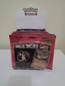 11 Pokemon Ascended Heroes Tech Sticker Collection | 3 Boosters + Promo | Sealed - Image 3