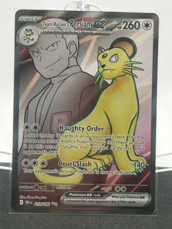Team Rocket's Persian ex 219/182 Ultra Rare Destined Rivals Pokemon Near Mint - Image 1