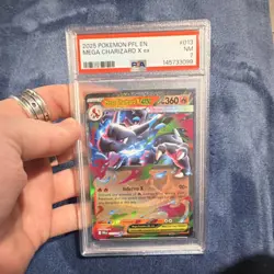 Pokemon Mega Charizard X EX Double Rare Holo PSA 7 013/094 Phantasmal Flames - Image 1