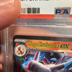 Pokemon Mega Charizard X EX Double Rare Holo PSA 7 013/094 Phantasmal Flames - Image 4