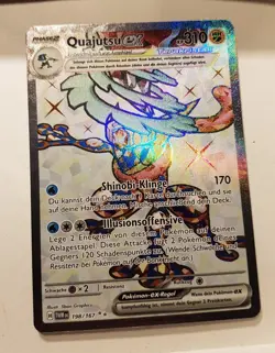Quajutsu EX 198/167 Maskerade Im Zwielicht Pokemon Karte NM - Image 1