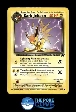 Dark Jolteon 38/82 | Team Rocket | Pokemon Uncommon | HP - Image 1