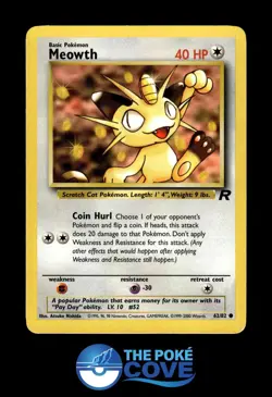 Meowth 62/82 | Team Rocket Unlimited | Pokemon Common | LP - Image 1