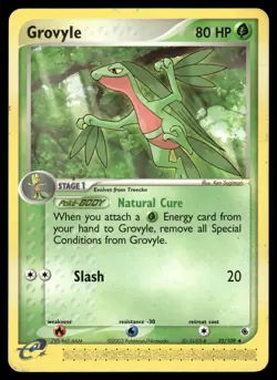 GROVYLE - 32/109 Uncommon Ruby & Sapphire Pokemon LP - Image 1