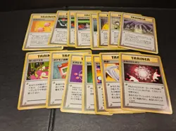 16 Japanese Pokemon Trainer Lot No Rarity Gym Heroes Brock Misty Erika Lt Surge - Image 1