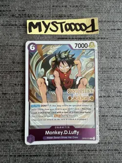 Carte One Piece Monkey.D.Luffy OP03-070 Promo JUDGE Foil English Card - Image 1